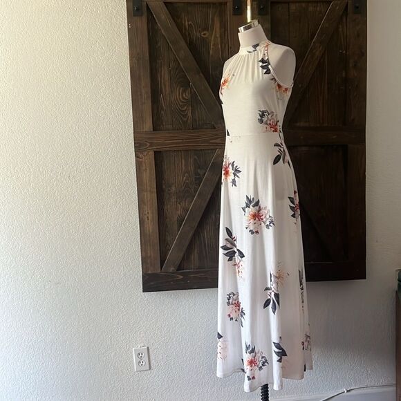 Summer Maxi Hawaiian Beach Halter Neck Formal Long Fall Wedding Guest Dresses - Picture 6 of 13